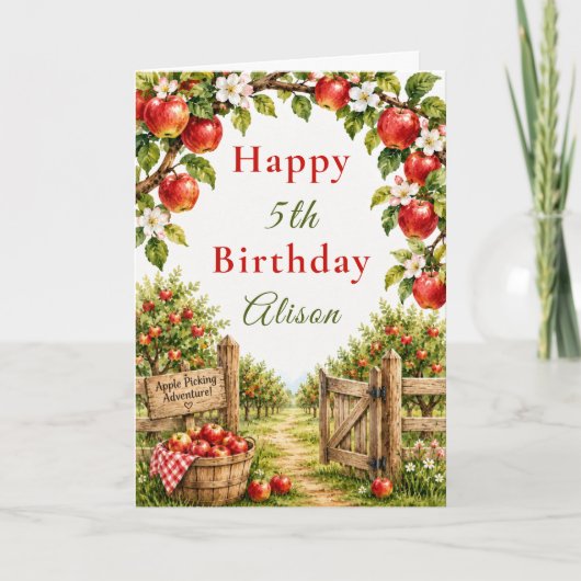 Carte Anniversaire de la pommeraie (Devant)