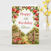 Carte Anniversaire de la pommeraie (Fleur jaune)