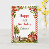 Carte Anniversaire de la pommeraie (Fleur jaune)