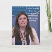 Carte Anniversaire de la presse de la Maison Blanche (Devant)