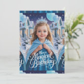 Carte Anniversaire de la princesse magique (Debout devant)