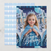 Carte Anniversaire de la princesse magique (Devant / Derrière)