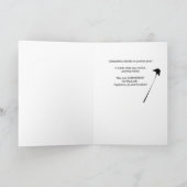 Carte Anniversaire de la reprise Noir Blanc Miracle (Intérieur)