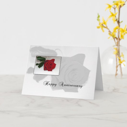 Carte Anniversaire de la rose (Fleur jaune)