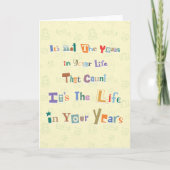 Carte Anniversaire de la sagesse (Devant)