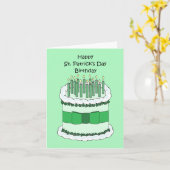 Carte Anniversaire de la Saint Patrick (Fleur jaune)