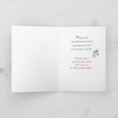 Carte Anniversaire de la Saint Valentin Fête religieuse  (Intérieur)