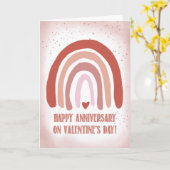 Carte Anniversaire de la Saint Valentin Peint main (Fleur jaune)