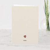 Carte anniversaire de la Saint-Valentin pliée mign (Dos)