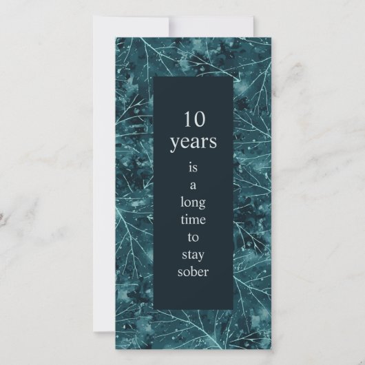 Carte Anniversaire de la sobriété Longue durée pour rest (Devant)