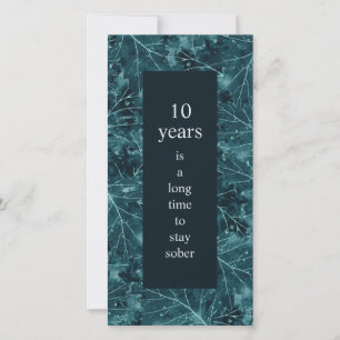 Carte Anniversaire de la sobriété Longue durée pour rest