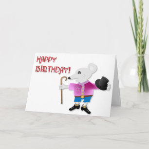 CARTE ANNIVERSAIRE DE LA SOURIS