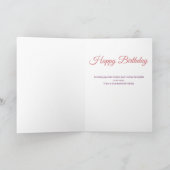 Carte Anniversaire de la tante Fleur sauvage Florale (Intérieur)