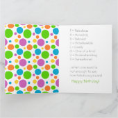 Carte Anniversaire de la tante la plus douce du monde (Intérieur)