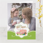 Carte Anniversaire de la tante la plus douce du monde (Fleur jaune)