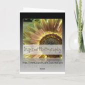 Carte Anniversaire de la tulipe rose (Dos)