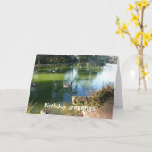 Carte Anniversaire de lac stow (Fleur jaune)