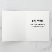 Carte Anniversaire de lacrosse drôle (Intérieur)