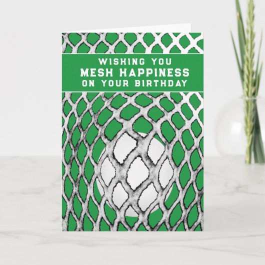 Carte Anniversaire de lacrosse drôle (Devant)