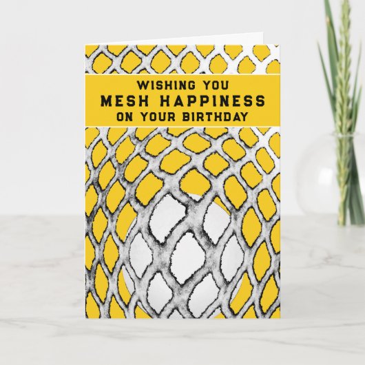 Carte Anniversaire de lacrosse drôle (Devant)