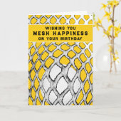Carte Anniversaire de lacrosse drôle (Fleur jaune)