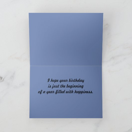 Carte Anniversaire de l'adolescence (Intérieur)