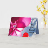 Carte Anniversaire de l'adolescence (Fleur jaune)