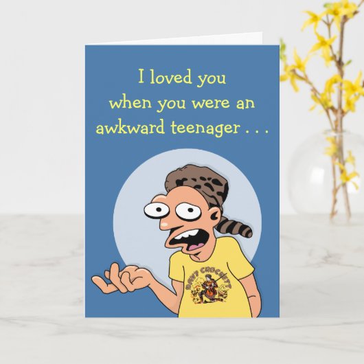 Carte Anniversaire de l'adolescence (Fleur jaune)