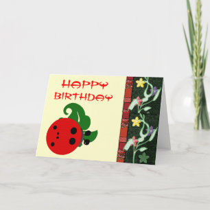 Carte Anniversaire de Ladybug