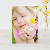 Carte Anniversaire de Ladybug et Dandelion (Fleur jaune)