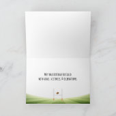 Carte Anniversaire de l'aigle à tête blanche avec footba (Intérieur)