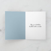 Carte Anniversaire de l'aigle à tête blanche avec un dra (Intérieur)