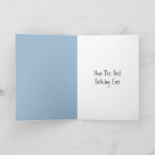 Carte Anniversaire de l'aigle à tête blanche portant le (Intérieur)