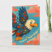 Carte Anniversaire de l'aigle patriotique Whimsical Prim (Devant)