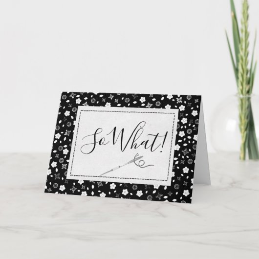 Carte Anniversaire de l'Aiguille à coudre (Devant)