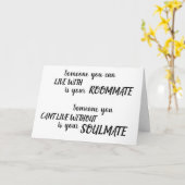 Carte Anniversaire de l'âme Brosse Script romantique (Fleur jaune)