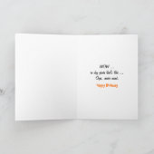 Carte Anniversaire de l'ami (Intérieur)