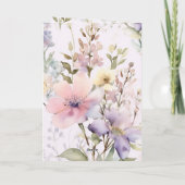 Carte Anniversaire de l'Ami Flower Garden Bible Verse (Dos)