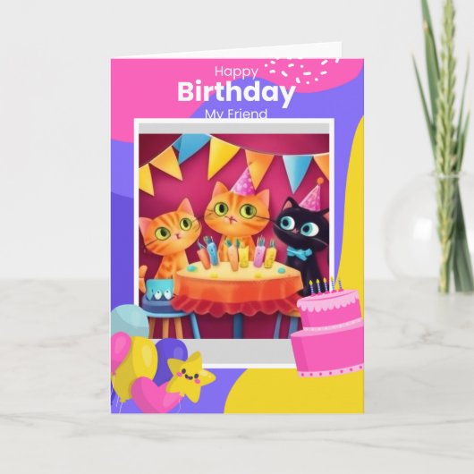 Carte Anniversaire de l'amitié (Devant)