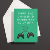 Carte Anniversaire de l'amour du joueur de console
