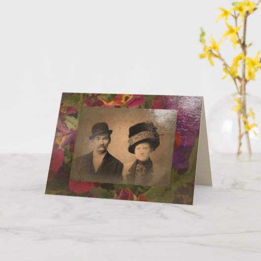 Carte Anniversaire de l'amour éternel (Fleur jaune)