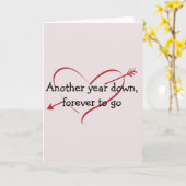 Carte Anniversaire de l'amour pour toujours Saint-Valent (Fleur jaune)