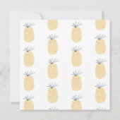 Carte Anniversaire de l'ananas Tropical Summer Aloha (Dos)