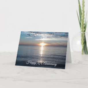 Carte Anniversaire de l'année personnalisé Plage de couc