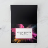 Carte Anniversaire de l'arc-en-ciel (Intérieur)