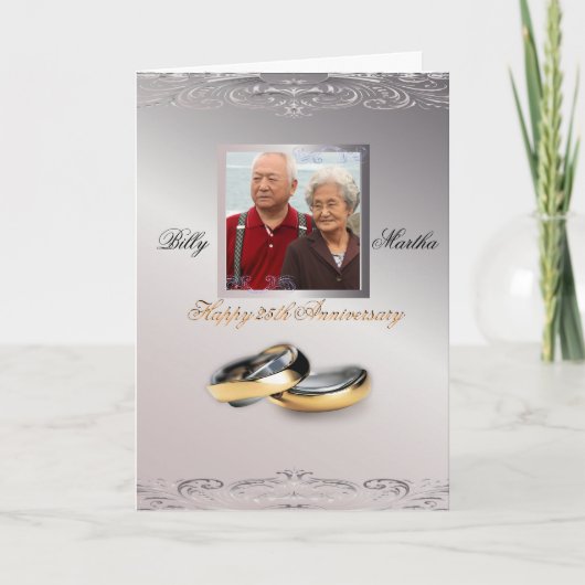 Carte Anniversaire de l'argent (Devant)