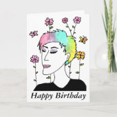 Carte Anniversaire de l'art évolutif (Devant)