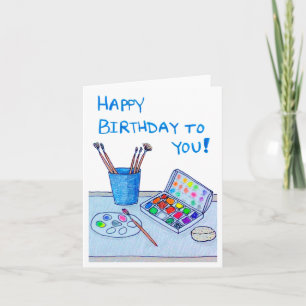 Carte Anniversaire de l'artiste