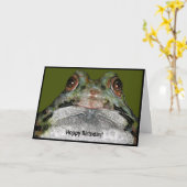 Carte Anniversaire De L'Autre Côté De L'Étang : Grenouil (Fleur jaune)