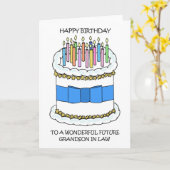 Carte Anniversaire de l'avenir des petits-fils en droit (Fleur jaune)